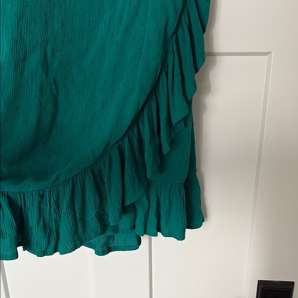 O'Neill Green Ruffled Mini Sundress - Picture 3 of 7